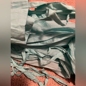 Pottery barn kids teal curtains